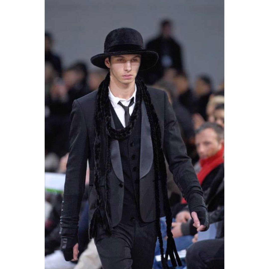 07AW ナンバーナイン カシミヤ 100% シルク ライン アームウォーマー