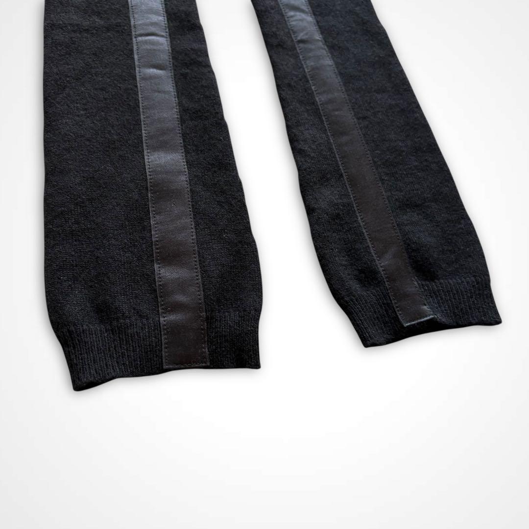 07AW ナンバーナイン カシミヤ 100% シルク ライン アームウォーマー