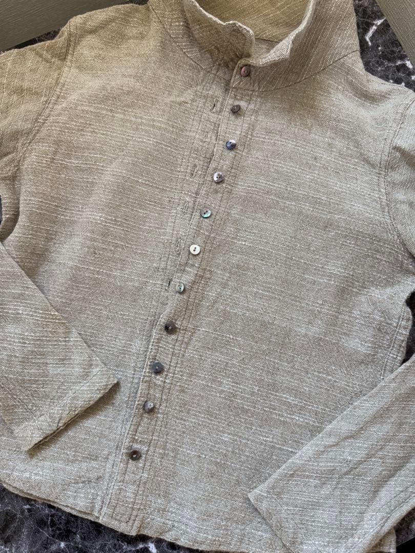 【最終値下げ】うさと/Usaato ボタンアップシャツ 長袖※自然素材