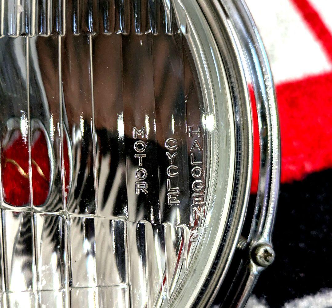 Koitoオートバイヘッドライト180mmメッキ！中古！