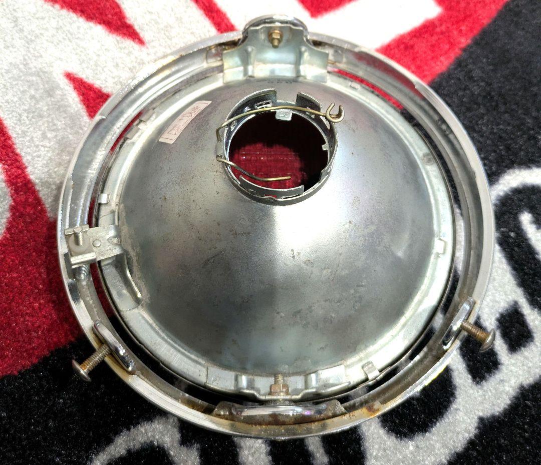 Koitoオートバイヘッドライト180mmメッキ！中古！