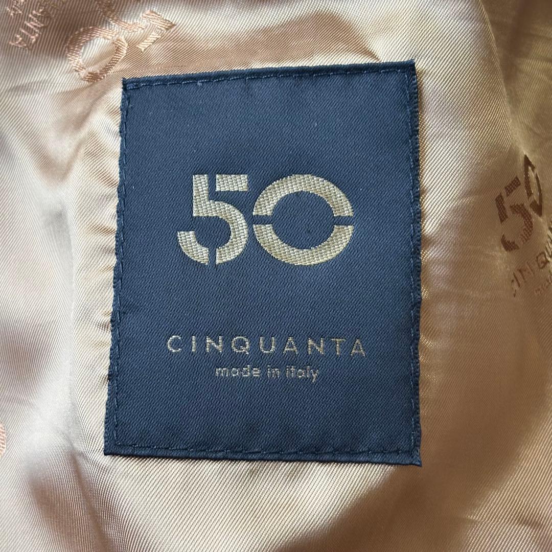 【美品】チンクアンタ ラムレザーシングルライダースジャケット ブラック 46