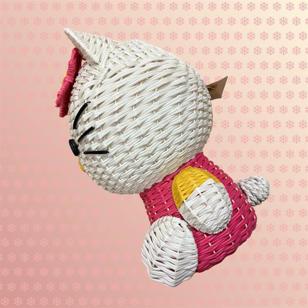 サンリオ　ハローキティ　かご 入れもの ダストボックス