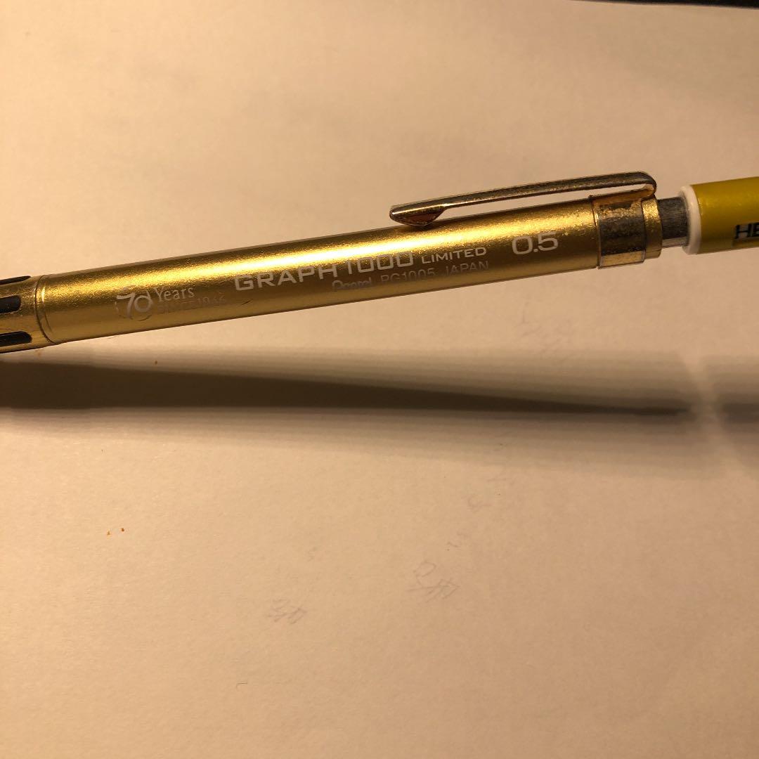 ぺんてる70周年記念 graph1000ゴールドリミテッド