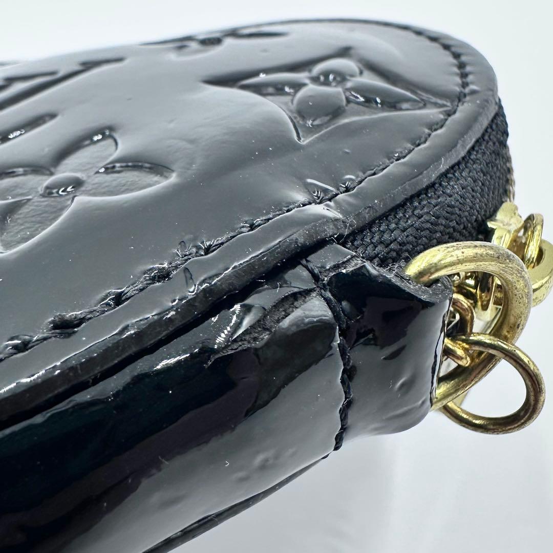 ルイヴィトン ヴェルニ ハート ポルトモネクール 小銭入れ ケース 黒