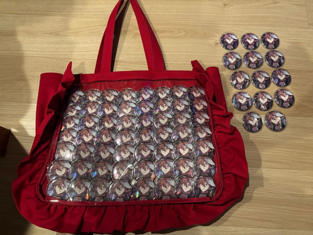 文豪ストレイドッグス novels 缶バッジ 中原中也 痛バッグ付き