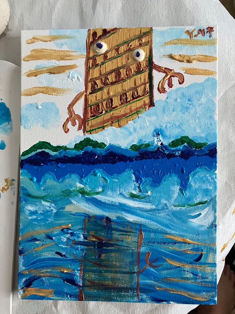 絵画　バベルの塔の妖精