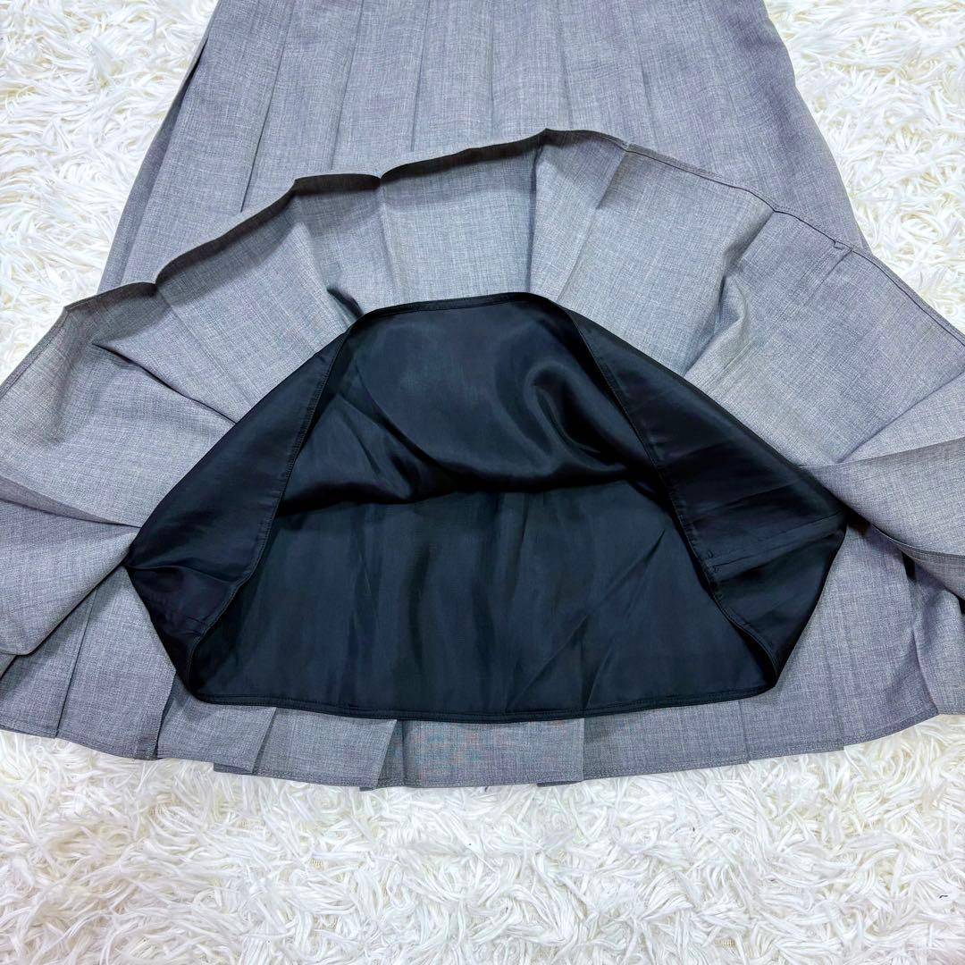 新品 2024年新作 PRADA プリーツ スカート グレー S NFC真贋確認