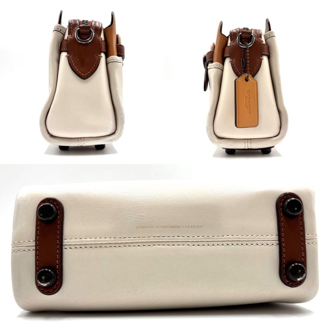 現行 コーチ 2way テート 18クロスボディ カラーブロック ハンドバッグ