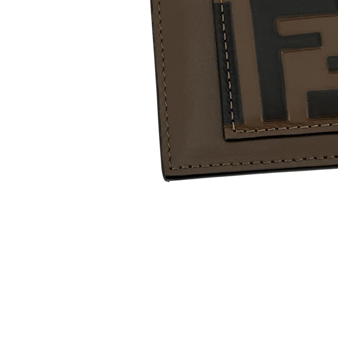 美品　フェンディ　ケース　FFダイヤモンド　カードケース　ズッカ　レザー