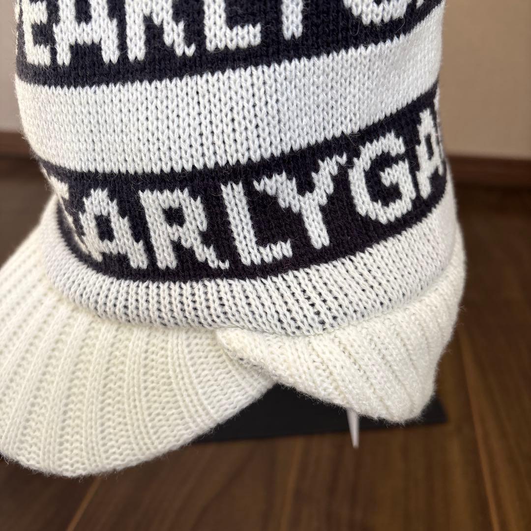 新品♪PEARLY GATES ニット帽　耳当て付き　サンバイザーユニセックス