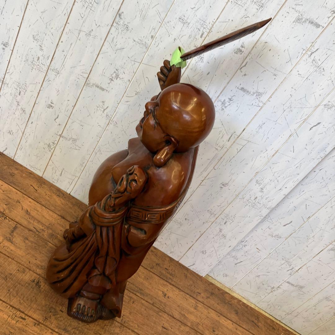 昭和レトロ 木製 木彫り 七福神 大黒天 大黒様 置物 オブジェ インテリア