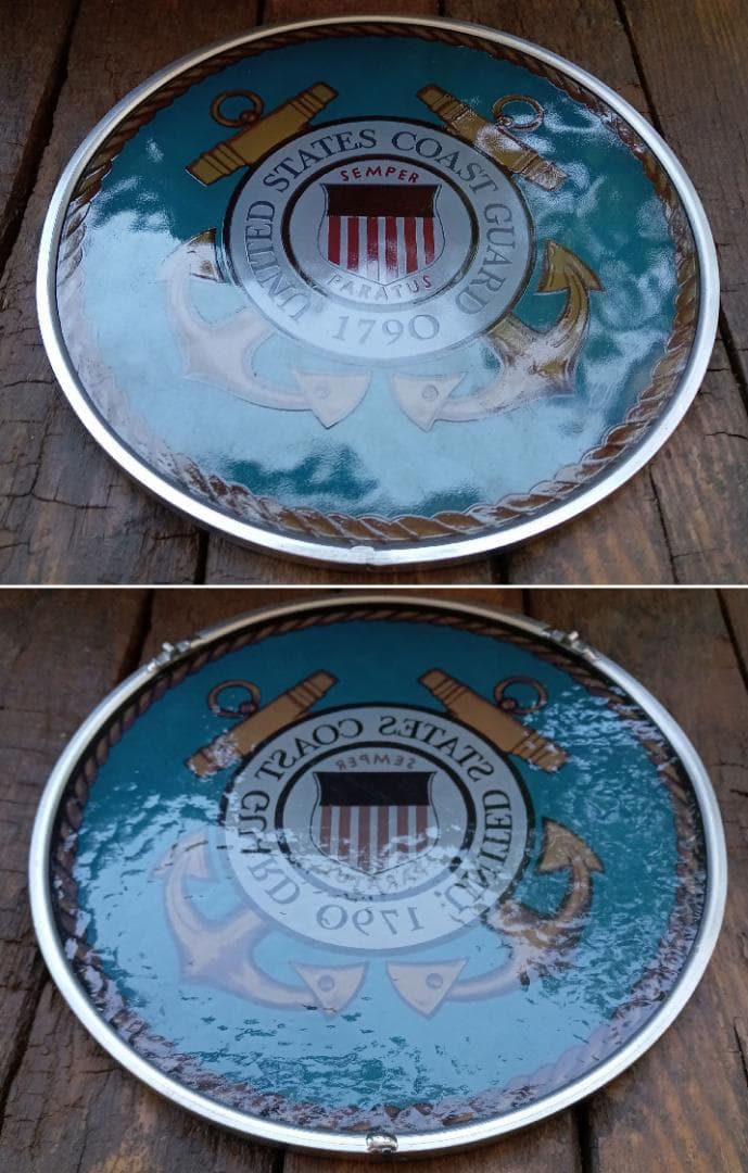 アメリカ沿岸警備隊コーストガード エンブレム ステンドグラス グラスマスターズ社