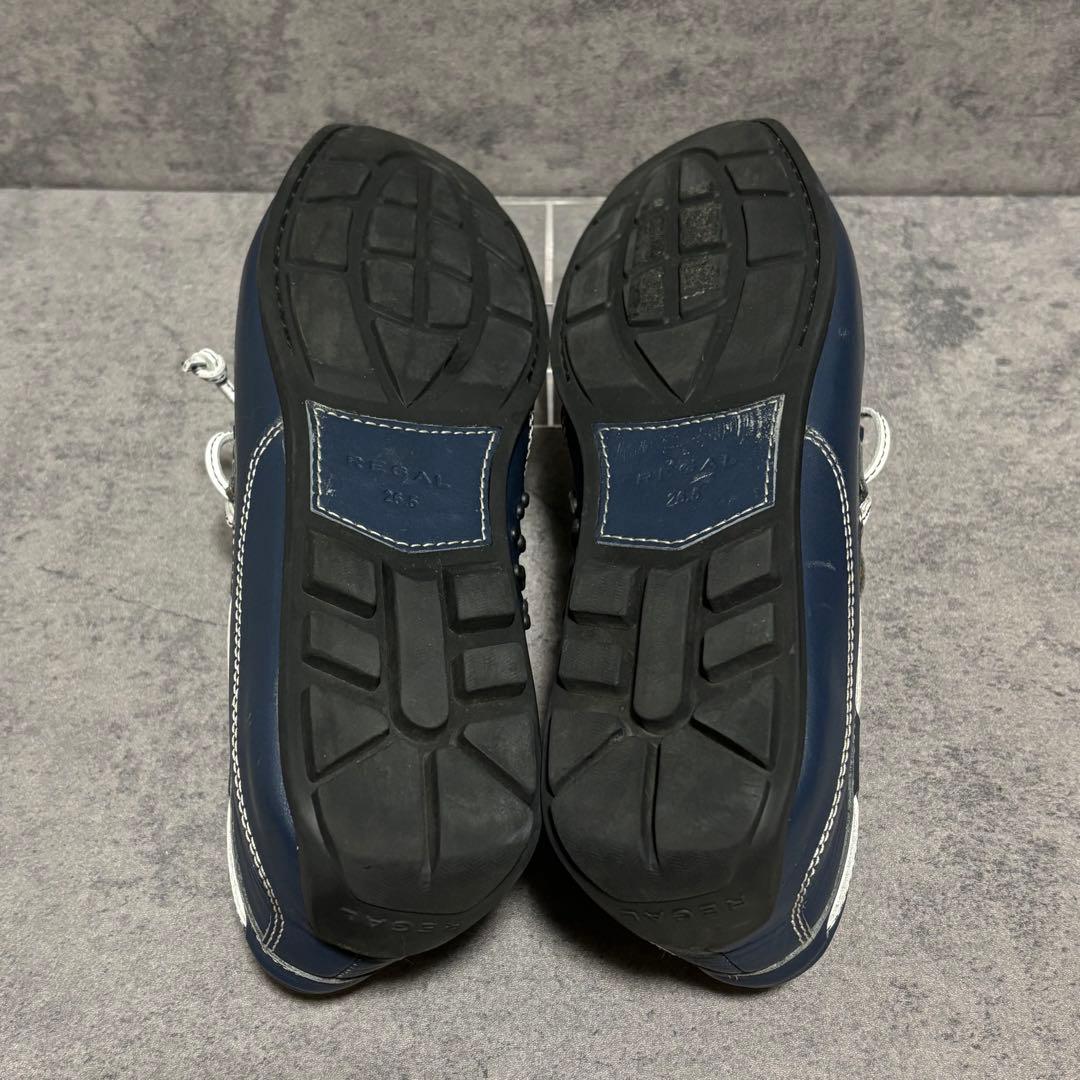 未使用級　リーガル　ドライビングシューズ　ローファー　スリッポン　青　2177