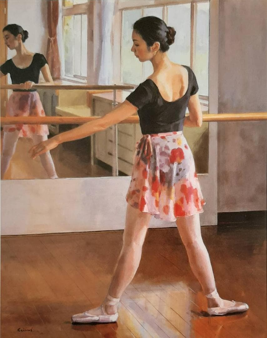 池田清明、「花のチュール」、希少画集の額装画、四季、風景、人気作品