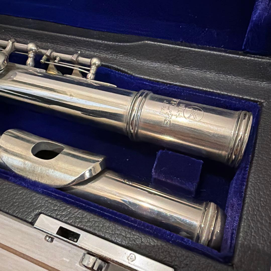 【美品ケース付】YAMAHA YFL-23 フルート本体 頭部管銀メッキ