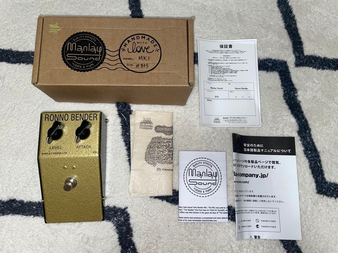 ギター MANLAY SOUND RONNO BENDER MKI