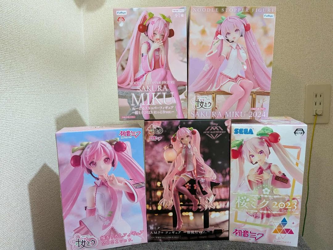 桜ミク フィギュア 5体セット