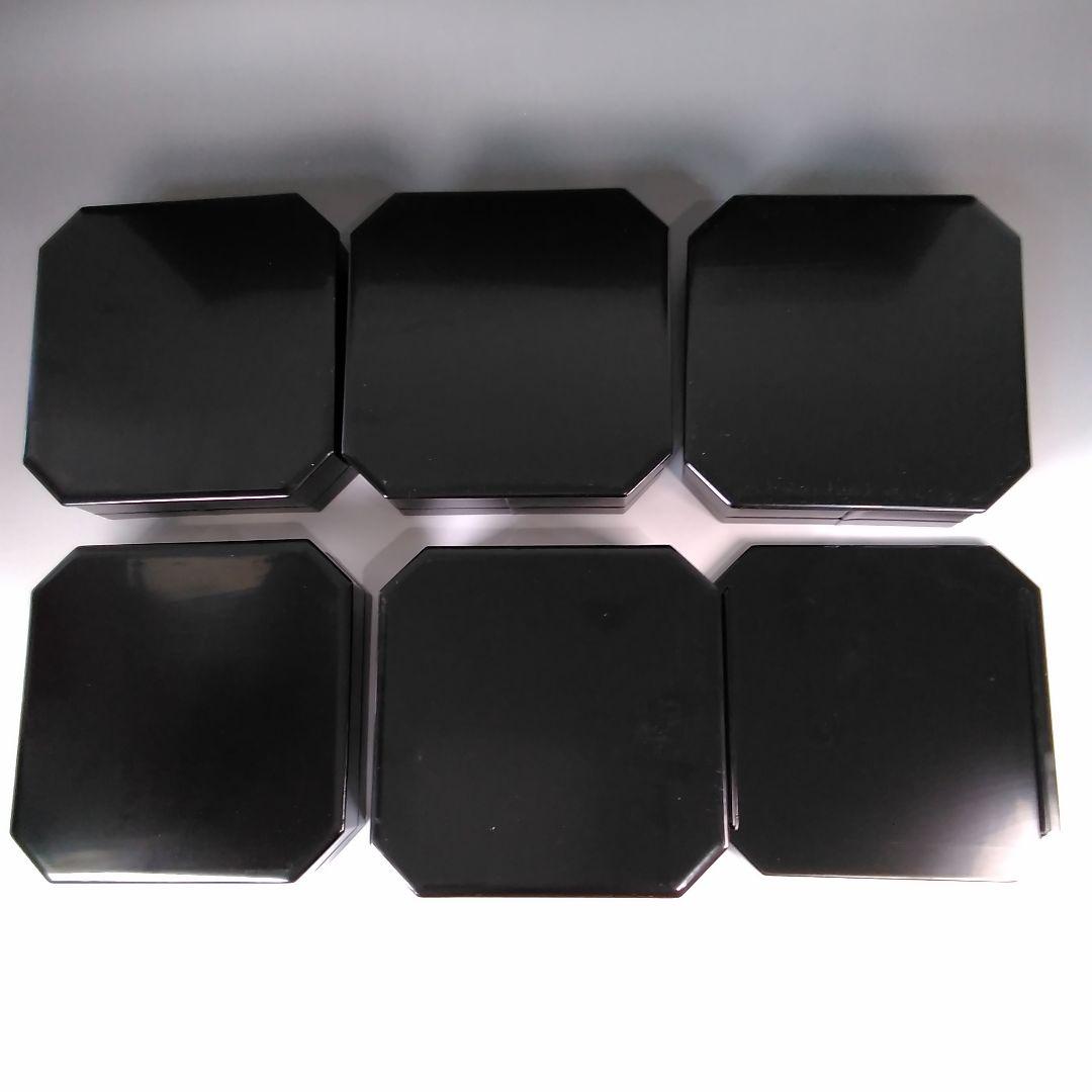 ア142 『塗師　川瀬表完』作　『黒真塗　五重縁高　共箱』茶道具