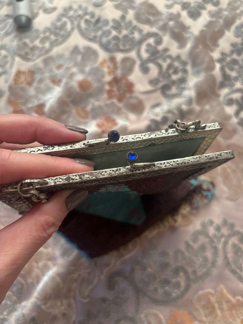 vintage ビーズ　ハンドバッグ