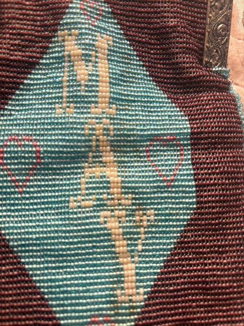 vintage ビーズ　ハンドバッグ