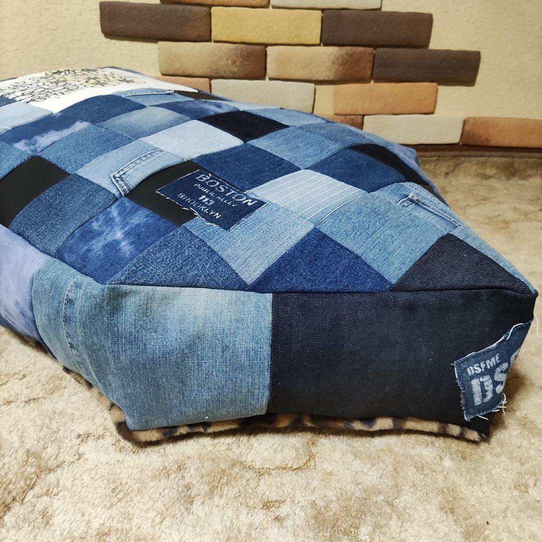 ハンドメイドペットベッド→ペットクッション48×88ドッグベッド