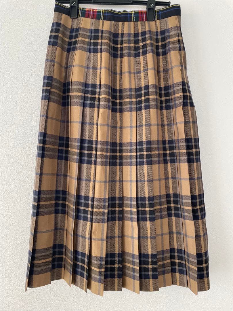 O′NEIL of DUBLIN チェックプリーツスカート ミディ丈