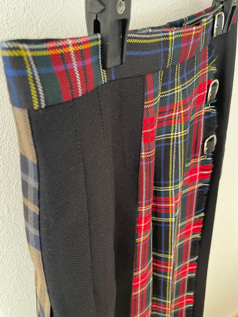 O′NEIL of DUBLIN チェックプリーツスカート ミディ丈