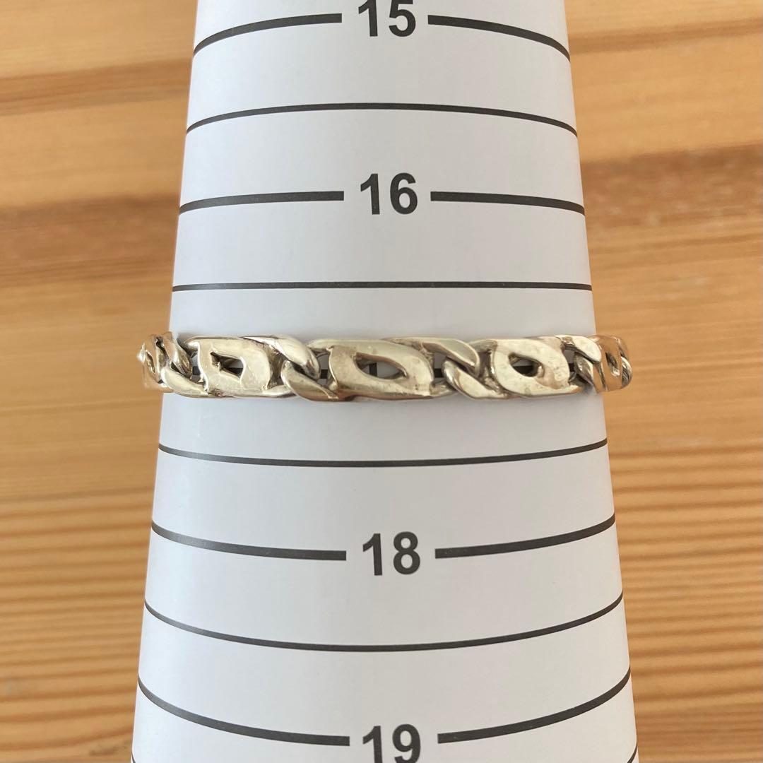 MEXICO シルバー 925 喜平 フィガロ チェーン ブレスレット