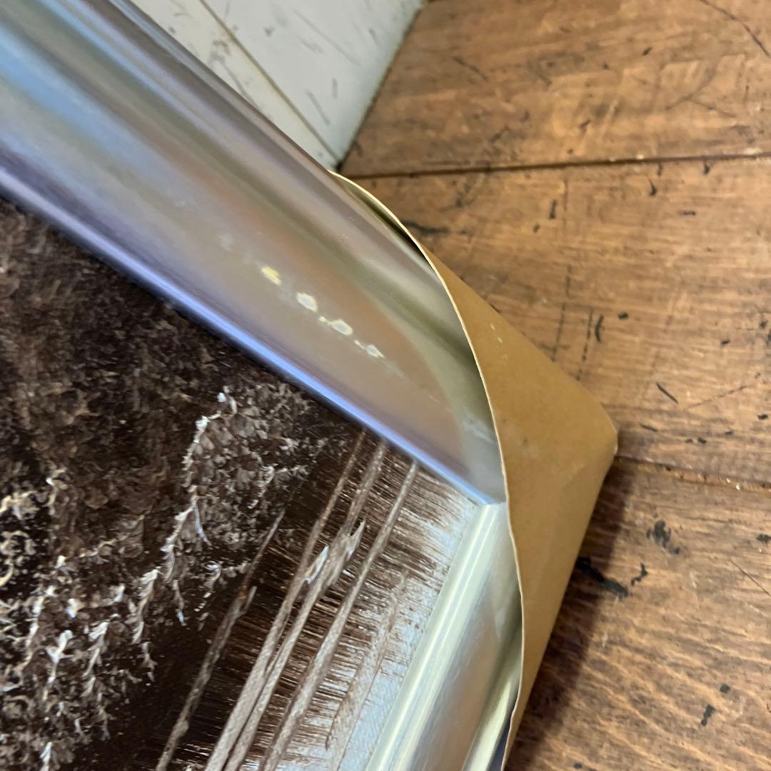 ヴィンテージ 大判 風景画 絵画 油絵 油彩画 舟 帆船 額縁 額装 インテリア