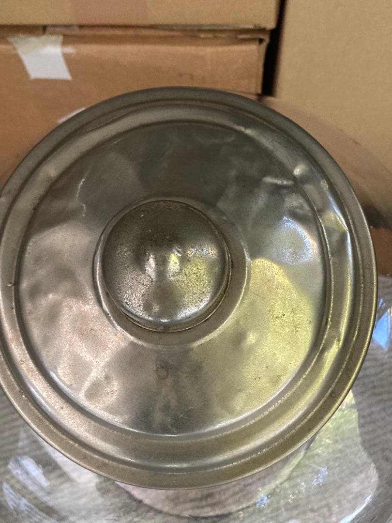 ぼってり美しい 薄紫の地球瓶 菓子瓶 菓子びん ガラス 昭和レトロ アンティーク