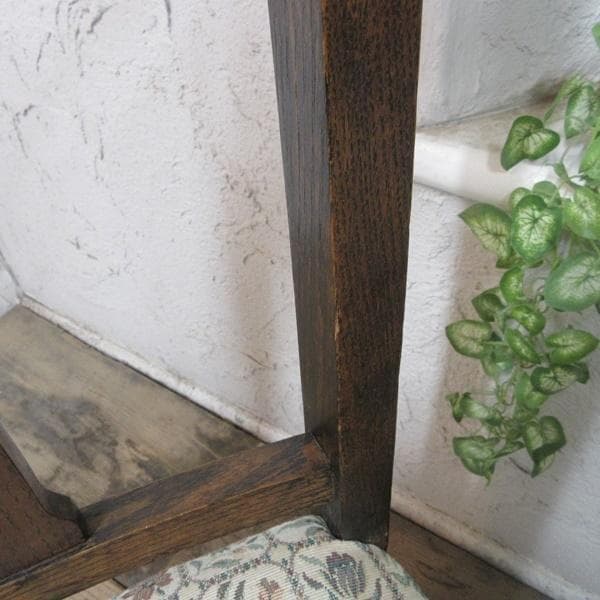 イギリス アンティーク 家具 ダイニングチェア 張りぐるみ椅子 英国 4209d