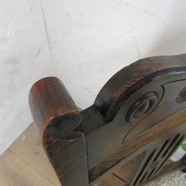 イギリス アンティーク 家具 ダイニングチェア 張りぐるみ椅子 英国 4209d