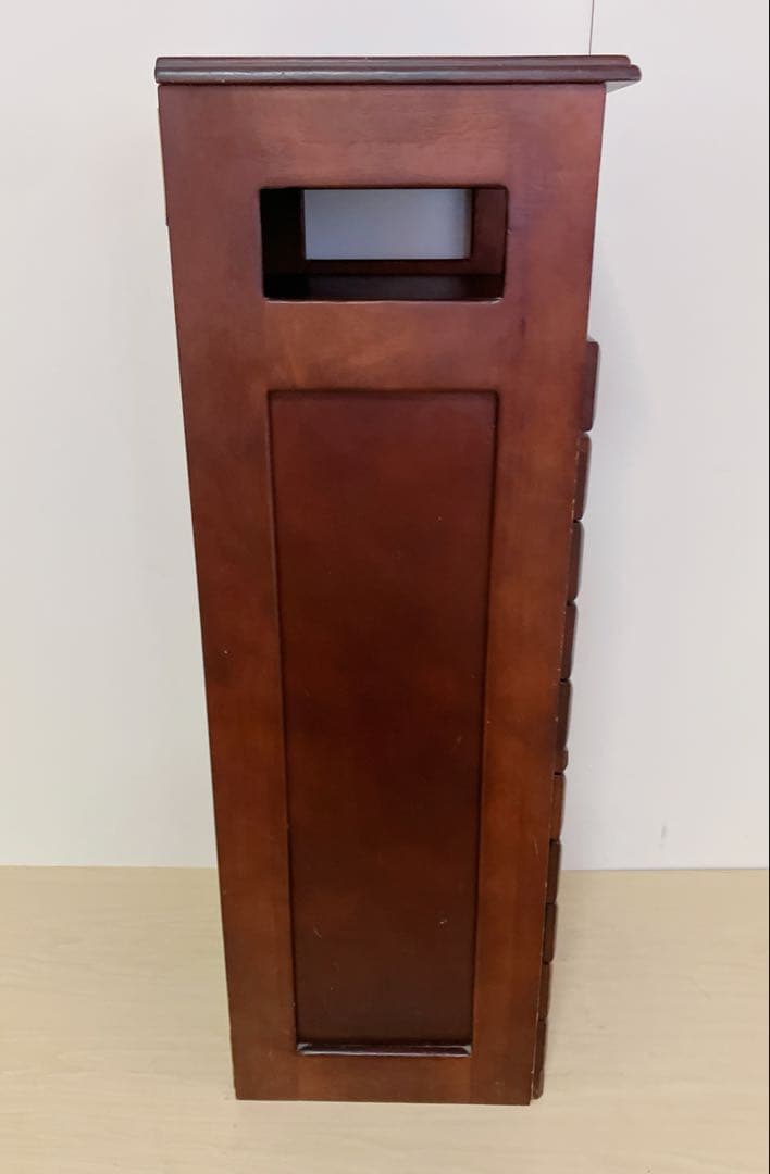 木製　10段　引き出し　電話台　FAX台　チェスト　サイドチェスト　棚、ラック