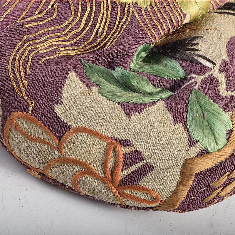 和装小物　江戸時代　小釉裂　龍花文　香袋　匂い袋　C　R8814