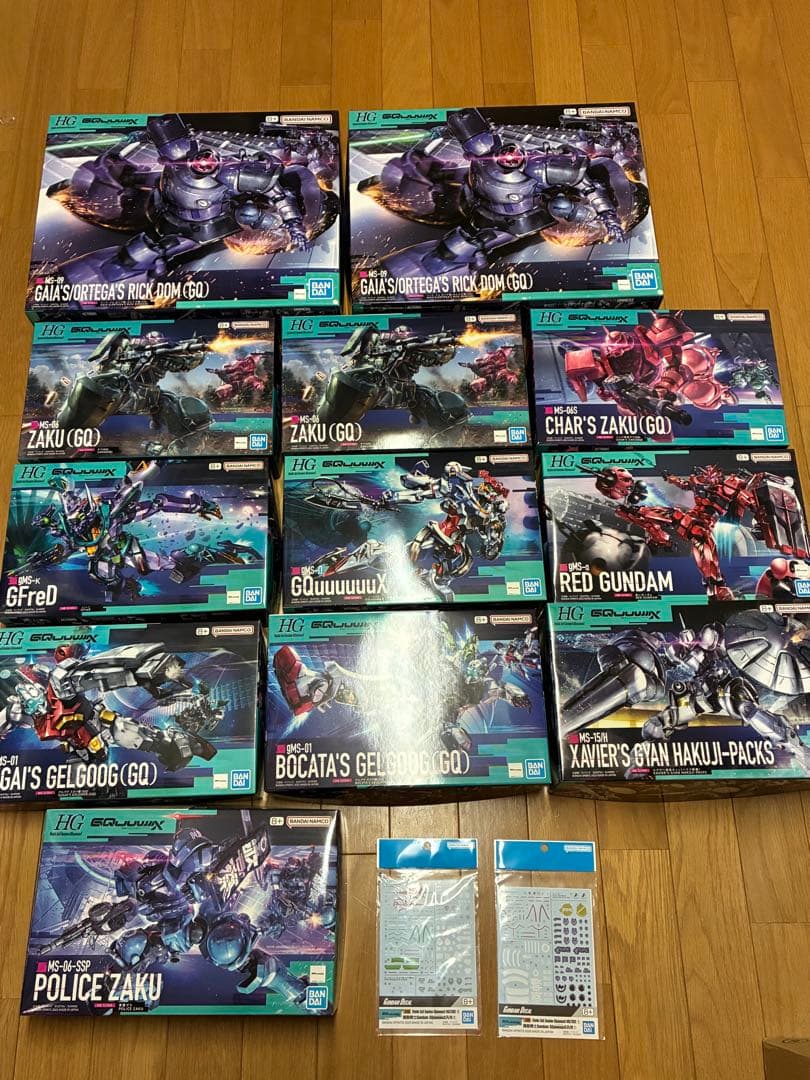 HG ジークアクス12点セット　純正デカール①②付き