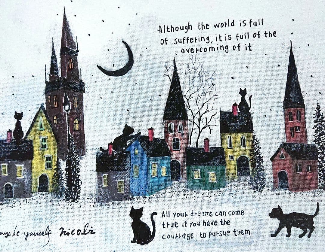 絵画 reminiscence F4キャンバス原画