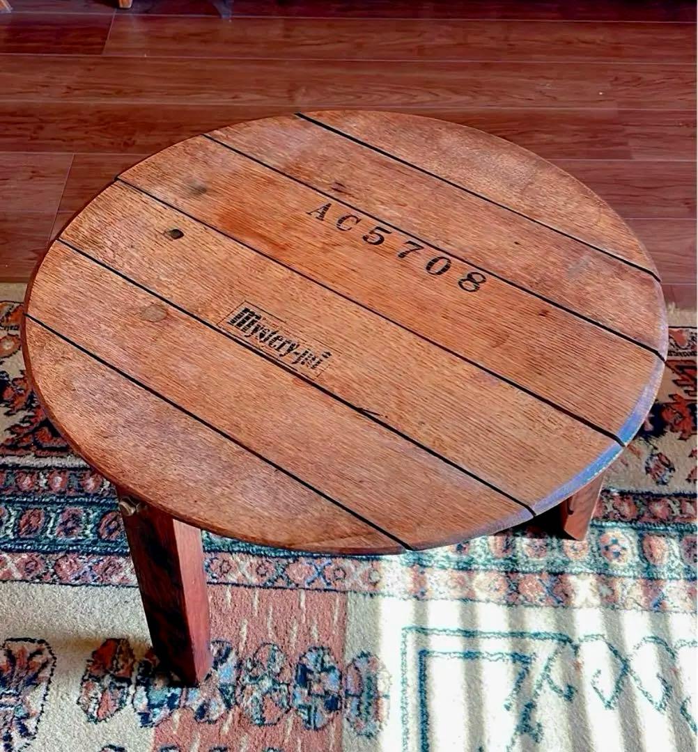 サイドテーブル ミッドセンチュリー 円卓 コーヒーテーブル