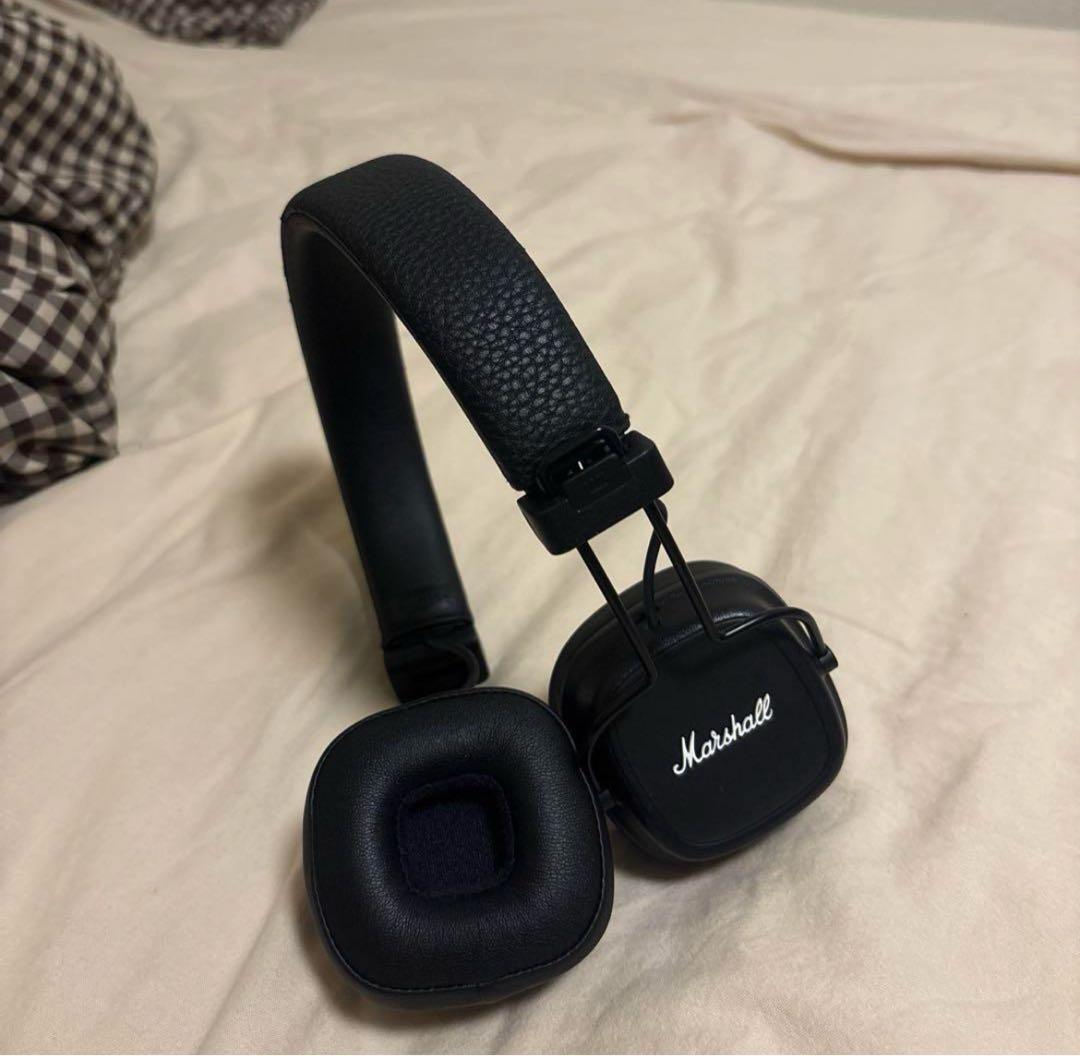 【即購入⭕️】 Marshall ブラック ヘッドホン