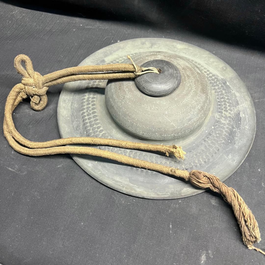 〇Bi1062 古銅 どら チャッパ シンバル　銅鑼