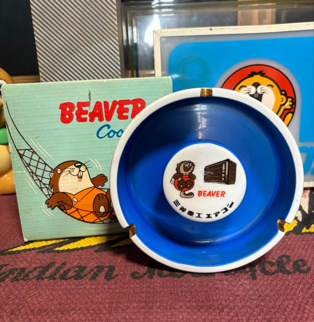 ★三菱重工★ビーバーくん★カウンター用★看板★フィギュア★コップ★灰皿★貯金箱★