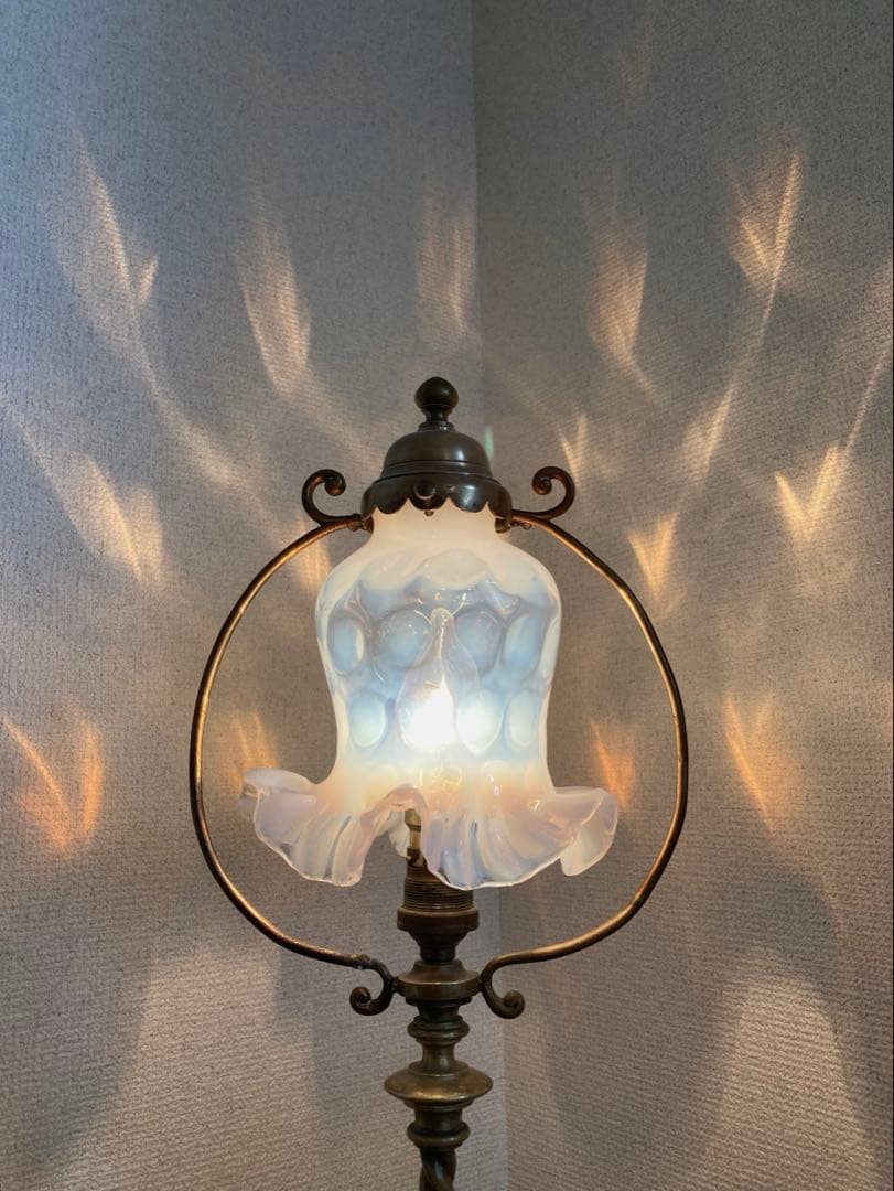 フェントン　1940年　オパールセント　ランプシェード　アンティーク