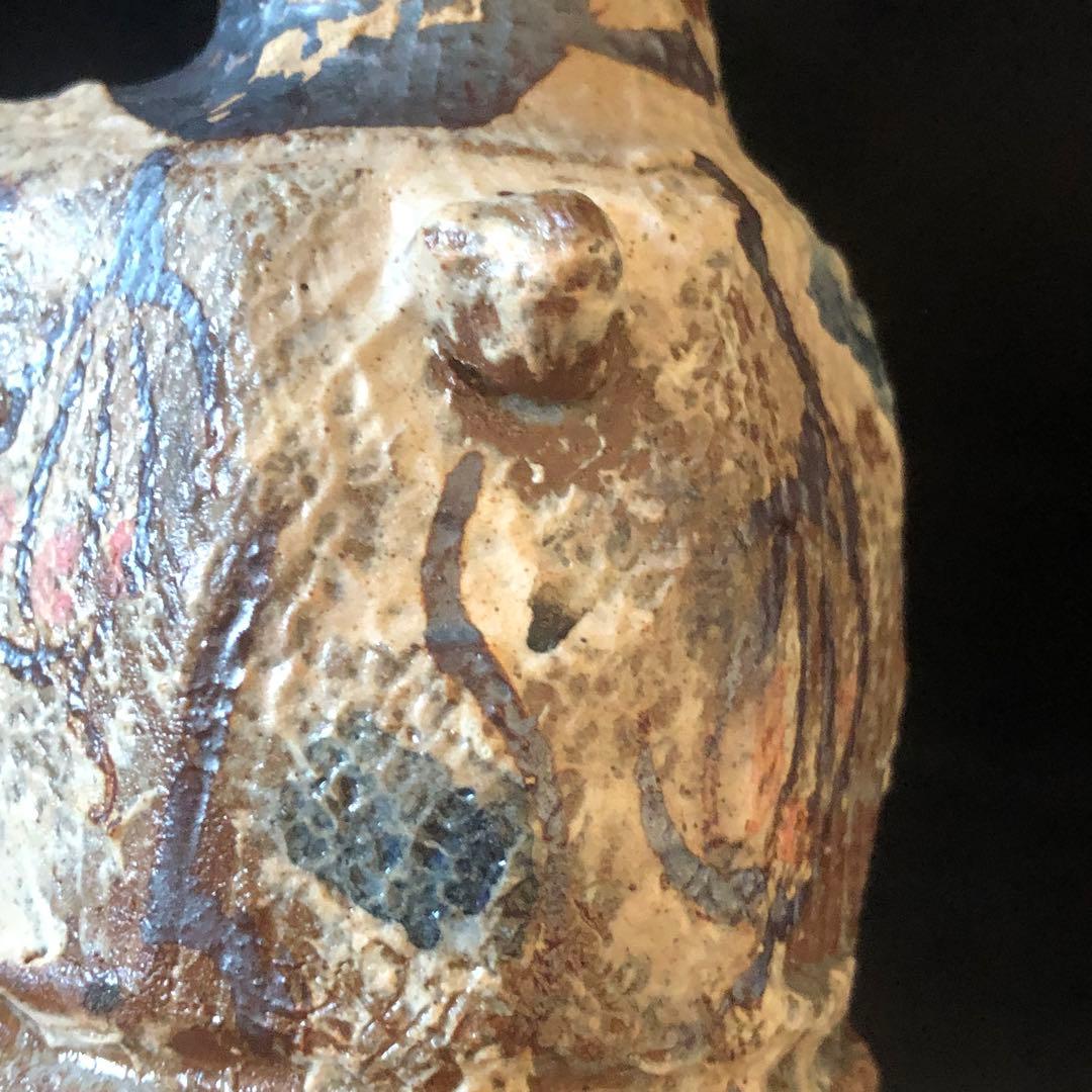 美しい古美術◼️蔵から美しく可愛い果物の描かれた作家物の水差し？が出て来ました。