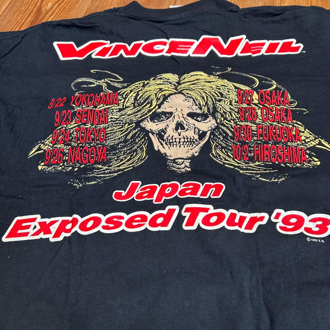 Vince Neil ヴィンテージ ツアーTシャツ ステッカー&缶バッジ付き
