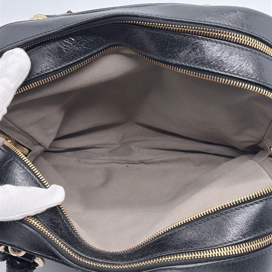 ドルガバ ハンドバッグ パイソン ダブル ブラック 南京錠 ロゴ