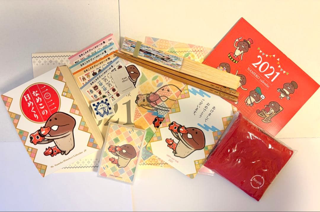 「2021 なめこ日めくりカレンダー」復活プロジェクト　詰め合わせ