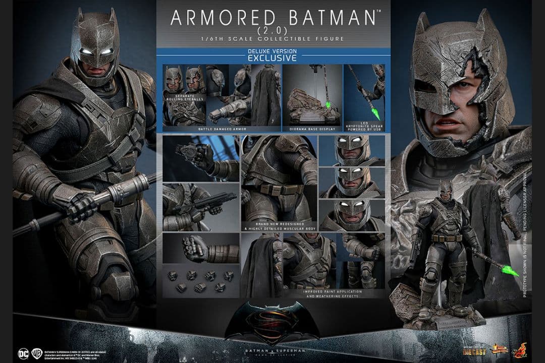 【新品】ホットトイズ【DIECAST】 アーマード・バットマン（2.0／DX版）