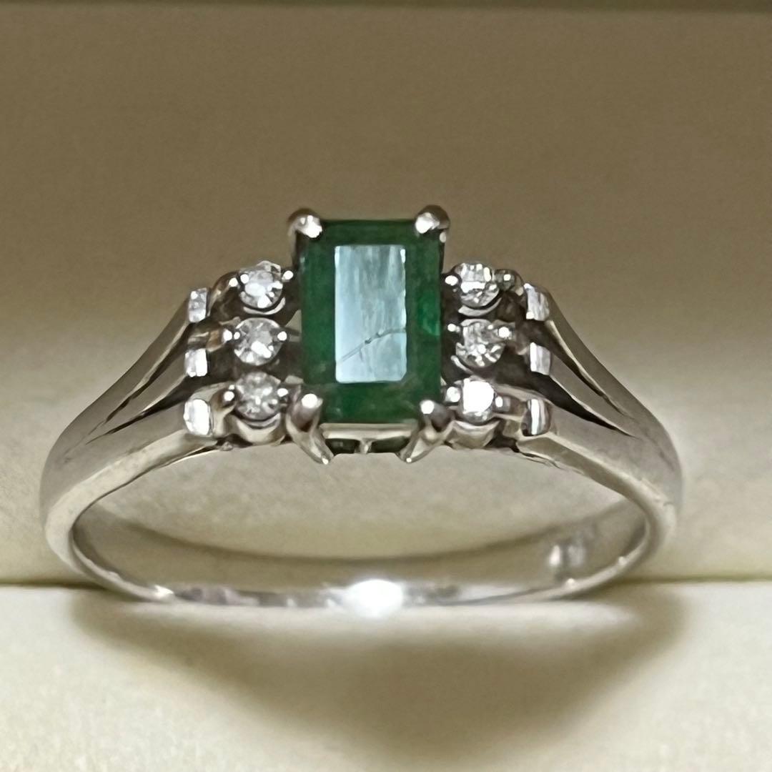 WGエメラルドダイヤモンドリング