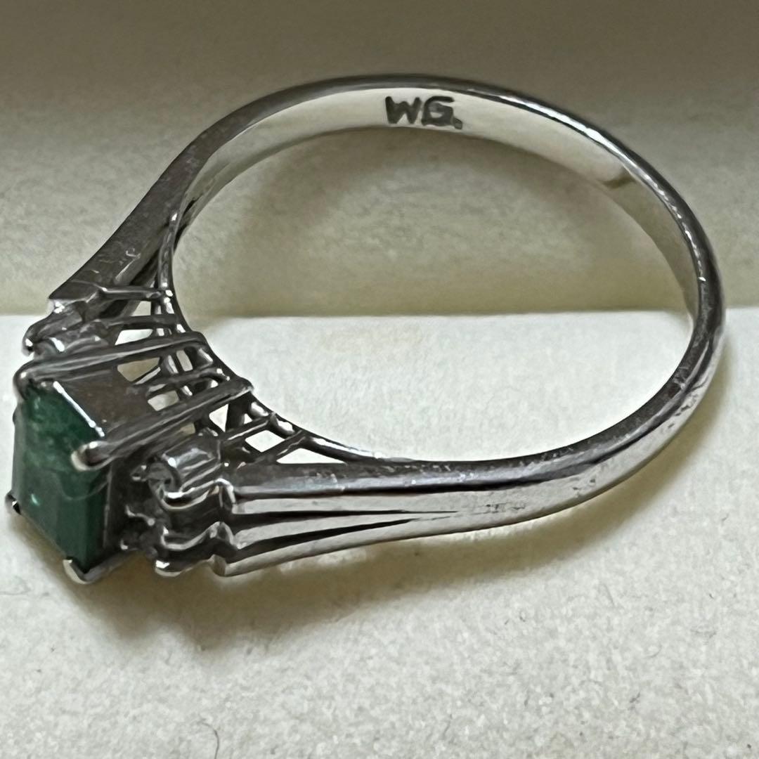 WGエメラルドダイヤモンドリング