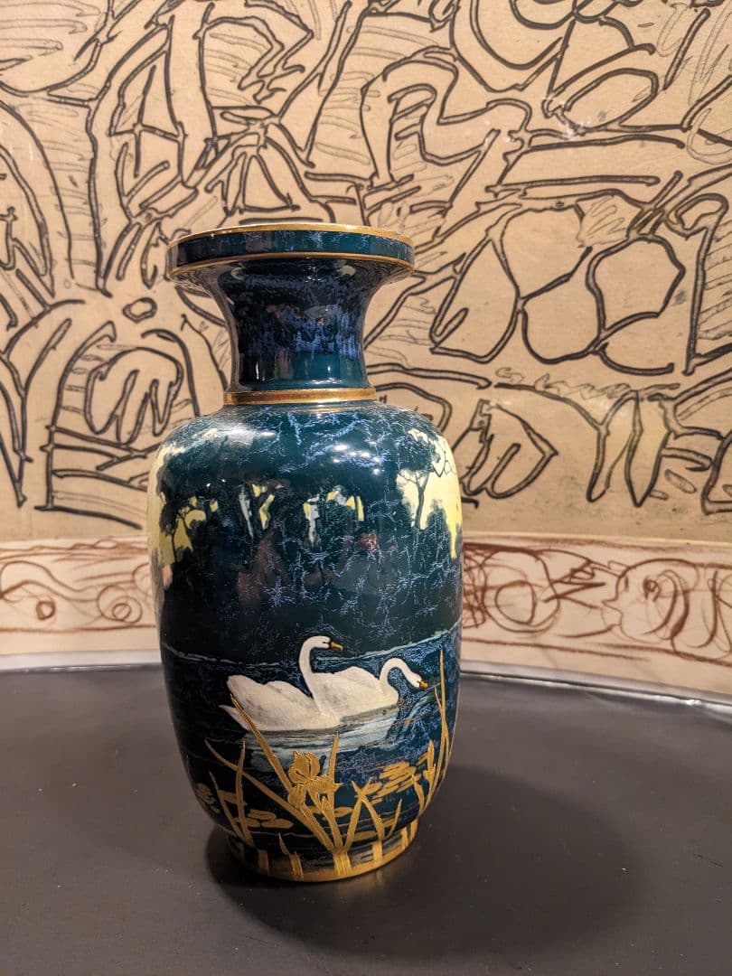 WG ホドキンソン ドルトン アール ヌーボー 花瓶 イギリス製